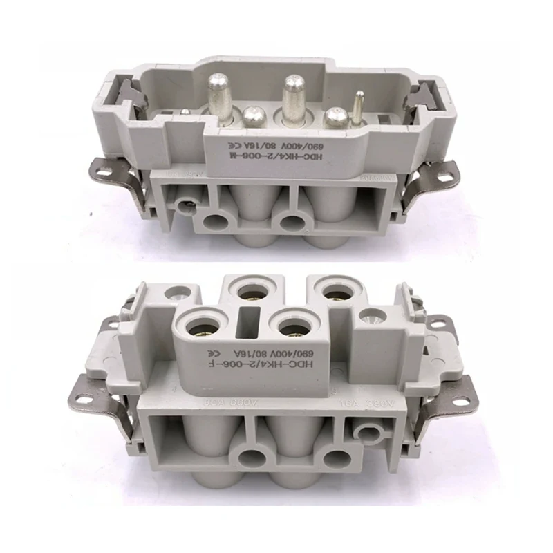 ขั้วต่องานหนักแทรก 80A 4+2 พิน